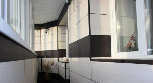 Как сделать балкон своими руками. Отделка стен 04