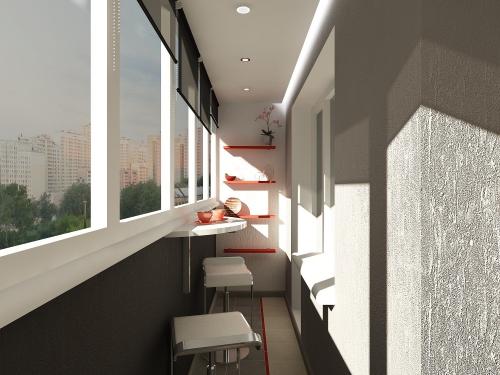 Как сделать балкон своими руками. Отделка стен 07