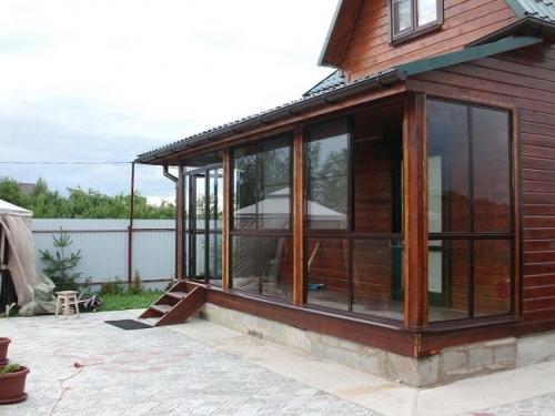 Окна из алюминиевого профиля для остекления террасы. Теплое и холодное остекление