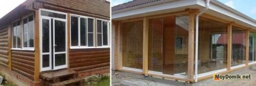 Окна из алюминиевого профиля для остекления террасы. Теплое и холодное остекление 07