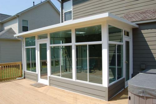 Окна из алюминиевого профиля для остекления террасы. Теплое и холодное остекление 09