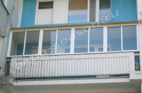 Остекление балконов с крышей. Цена остекление балкона с выносом в Хрущевке. 07 Остекление балконов с крышей. Цена остекление балкона с выносом в Хрущевке. 07