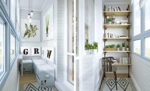 Дизайн балкона 3 метра. Балкон 3 кв. м. — примеры уютной внутренней отделки и ремонта 3-х метровой лоджии со шкафом, мягким креслом и остеклением