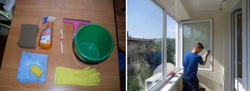Как помыть раздвижку на балконе. Особенности мытья балконных стекол снаружи