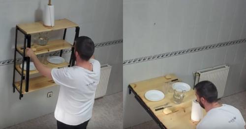 Механизм для стола стеллажа. Мебель-трансформер для маленьких комнат своими руками 2 в 1