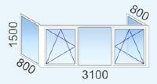 Цены на тёплое остекление балконов в Санкт-Петербурге. Конструкция остекления 05