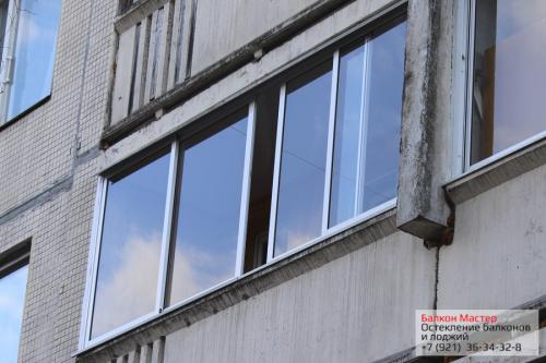 Холодное остекление балконов в Санкт-Петербурге. Холодное остекление балкона 14 Холодное остекление балконов в Санкт-Петербурге. Холодное остекление балкона 14