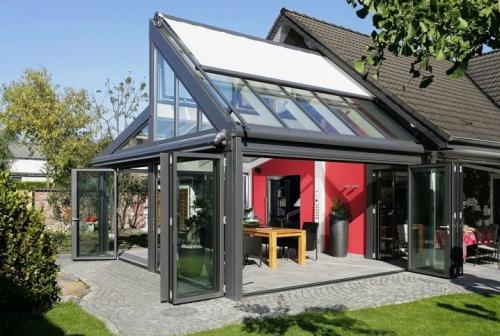 Раздвижные панорамные окна и двери. Тёплое раздвижное остекление террас  05