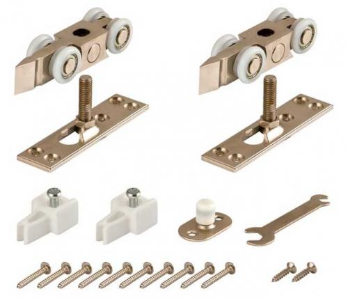 Роликовая фурнитура для раздвижных дверей. Виды механизмов раздвижных межкомнатных дверей, особенности монтажа