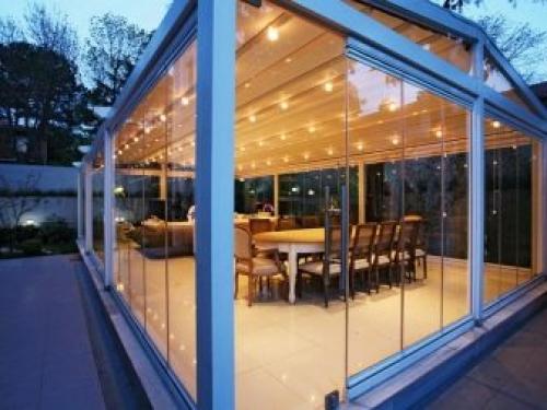 Раздвижные окна для террасы. Стоит ли ставить алюминий на веранду? 05