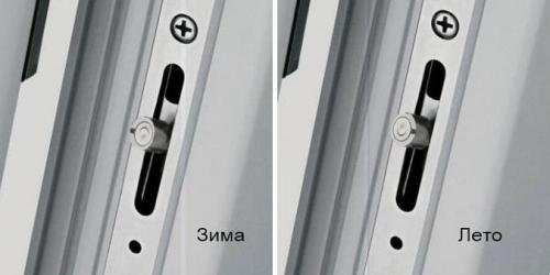 Как отрегулировать пластиковое окно. Регулировки зимнего и летнего режима 02